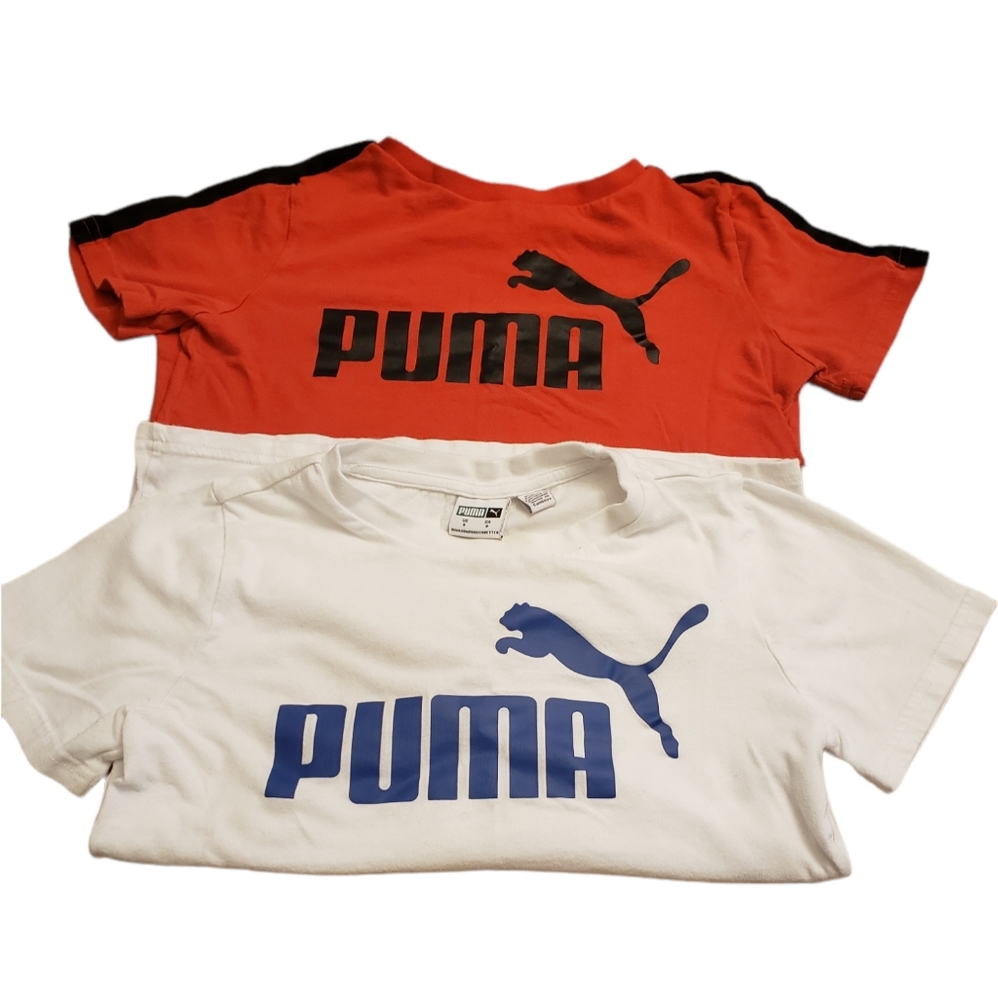 Puma t-shirts (2) size 8